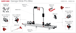 Carry-bike Garage Slide Pro Bike 04822-0(4/5)-